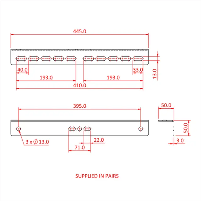 Doughty T42885 Multibeam/Gird. (F) Multibeam/Girder (F) Ang. Brac. 75-150Mm 