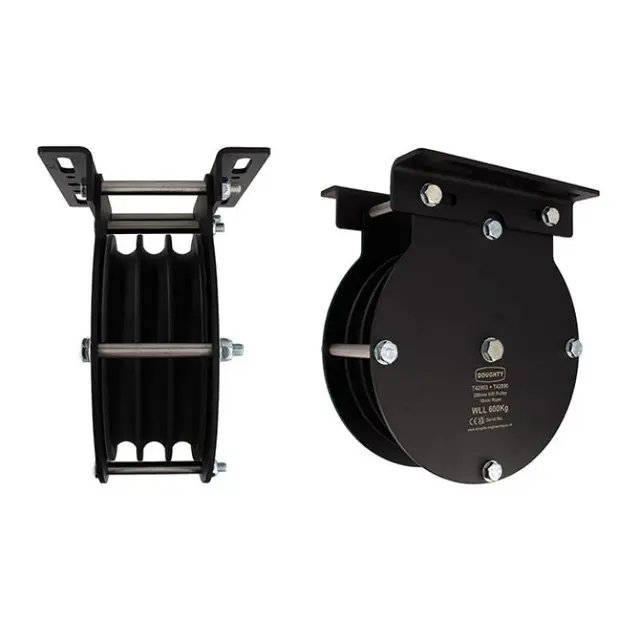 Doughty T42952 Pulley (Double Sheave) 200Mm H/D Pulley (Double Sheave) (Rope) 