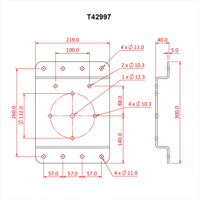 Doughty T42998 Wall Mount. Plate (150Mm) Wall Mounting Plate (150Mm) 