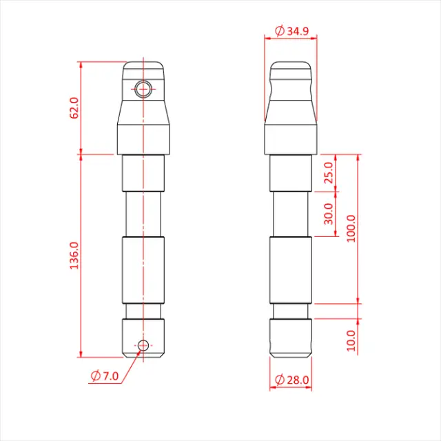 Doughty T45752 HALF CONNECTOR FITTED WITH EURO SPEC SPIGOT 