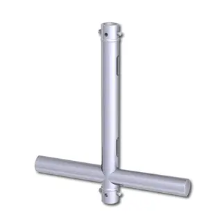 Doughty T45768 MRS Drop arm T stykke gjennomgående 500mm (Black)