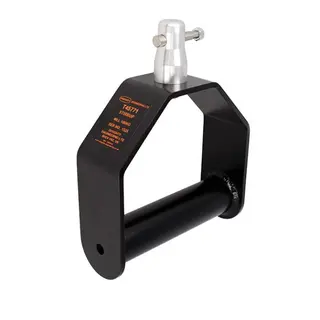 Doughty T45771 MRS Drop arm Stirrup with half connector and pin ( Black)