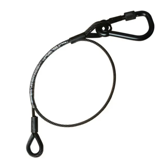 Doughty T45855 SAFETY BOND 4MM X 650 WITH MOVING LIGHT HOOK (36Kg) (Silver) 