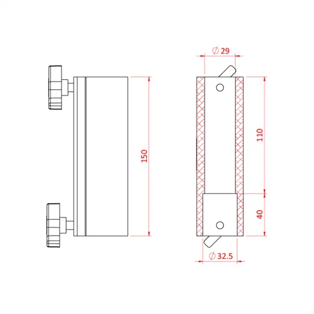 Doughty T50600 MOUNTING FOR 29mm TV SPIGOT 