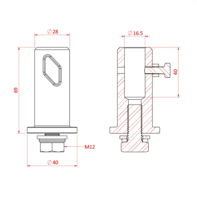 Doughty T51101 16MM RECEIVER 