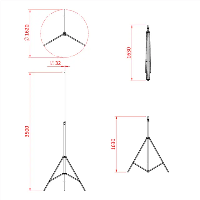 Doughty T51201 SHADOW RANGE NOVA STAND 3.5 metre 