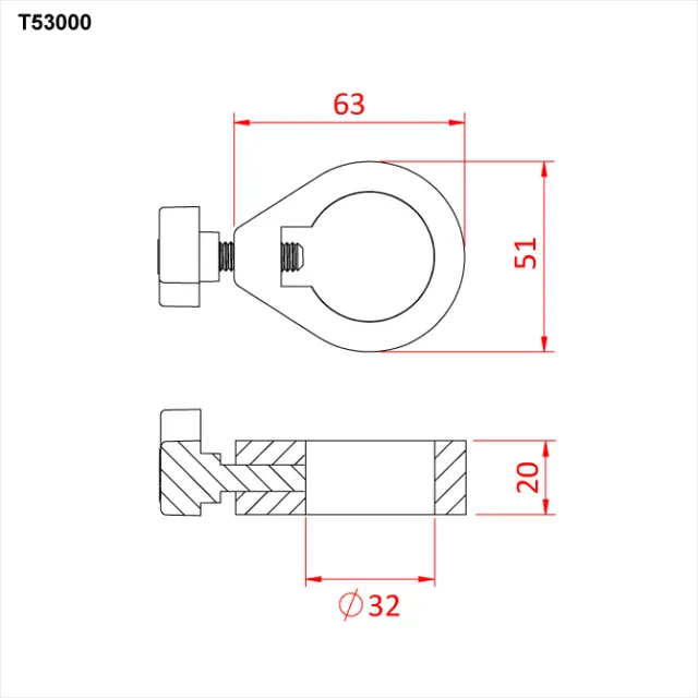 Doughty T53000 SAFETY COLLAR 1.25" (with Tommy Bar & Pressure Pad) 