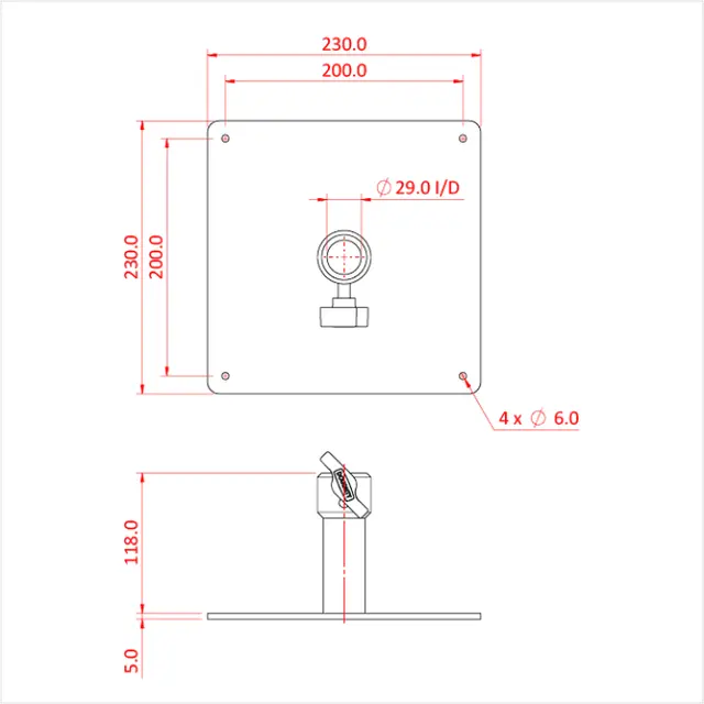 Doughty T54200 TURTLE PLATE 