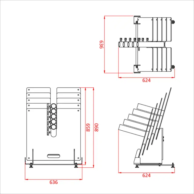 Doughty T54251 TANK TRAP FLOOR STAND (HOLDS 5 X T54250 OR 5 X T54255) 