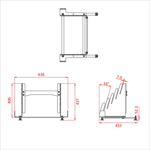 Doughty T54251 TANK TRAP FLOOR STAND (HOLDS 5 X T54250 OR 5 X T54255) 