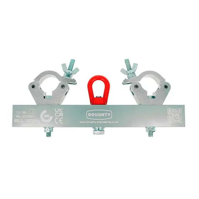 Doughty T55780 SOLID HANGING TRUSS ADAPTOR (Silver) (1000Kg) 