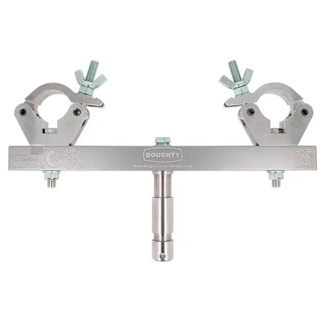 Doughty T55800 SOLID FIXED TRUSS ADAPTOR (Silver) (250Kg) 