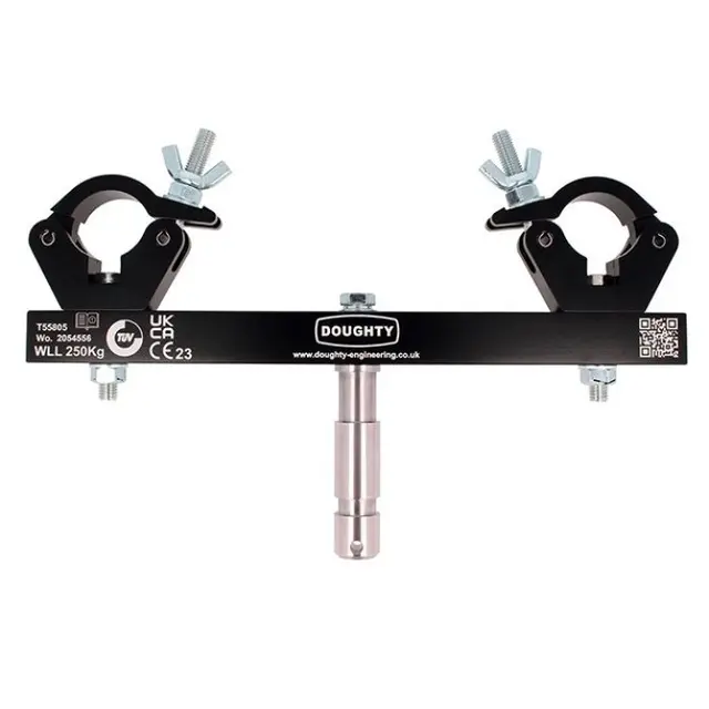 Doughty T55800 SOLID FIXED TRUSS ADAPTOR (Silver) (250Kg) 