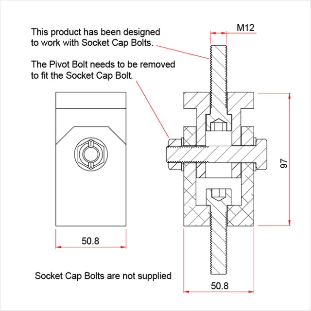 Doughty T57250 Pivot Hinge Assembly Pivot Hinge Assembly 