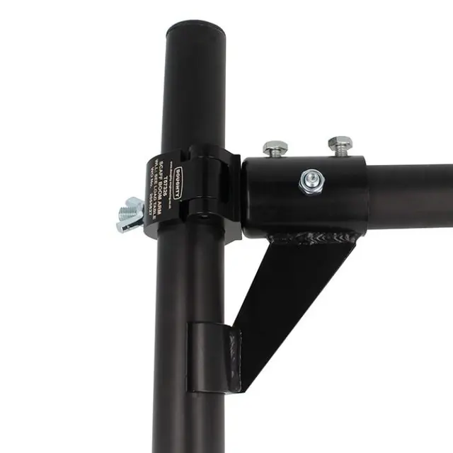 Doughty T5732701 PRE DRILLED SCAFF TUBE 1.0m (Black Anodise) 