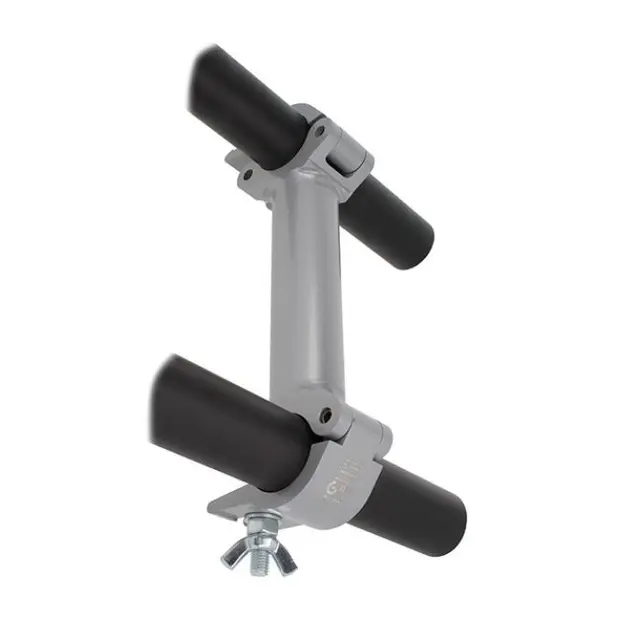 Doughty T57350 PARALLEL PIPE TO PIPE COUPLER (750mm centres) (Silver) 