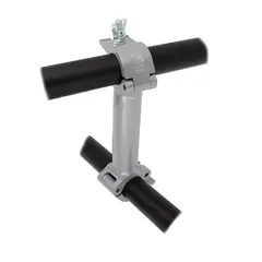 Doughty T57370 PIPE TO PIPE COUPLER 90 degree (750mm centres) (Silver)