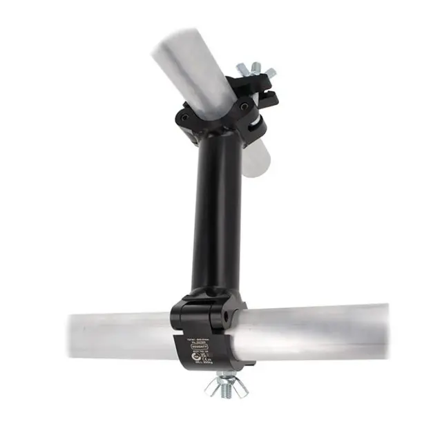 Doughty T57375 PIPE TO PIPE COUPLER 90 degree (1000mm centres) (Silver) 