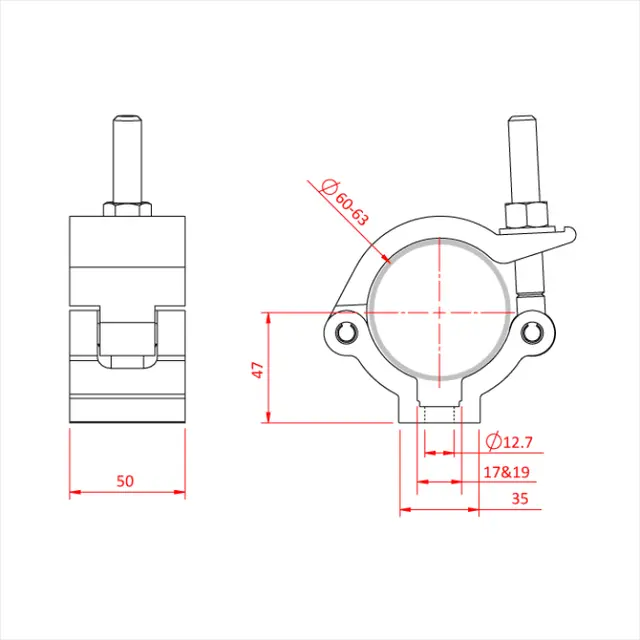 Doughty T57400 MAMMOTH CLAMP HALF COUPLER 