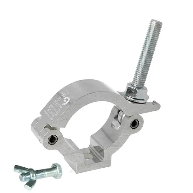 Doughty T57416 SLIMLINE MAMMOTH HOOK CLAMP (Black) (M10 x 35 bolt & wingnut) 