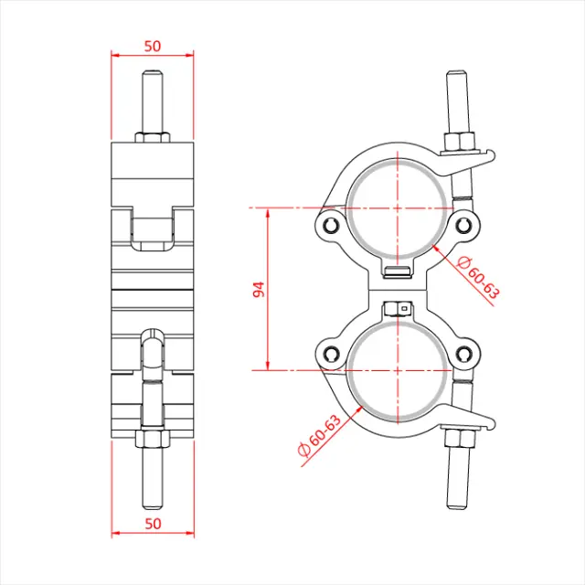 Doughty T57440 MAMMOTH CLAMP PARALLEL COUPLER 
