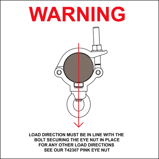 Doughty T57456 MAMMOTH SLIMLINE HANGING CLAMP (Black) 