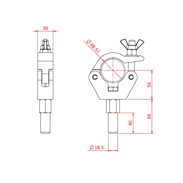 Doughty T58026 S/L Little Tom 19mm Slimline Little Tom (19Mm Spigot) 