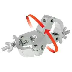 Doughty T58031 Slimline swivel coupler Black 48-51mm 750kg