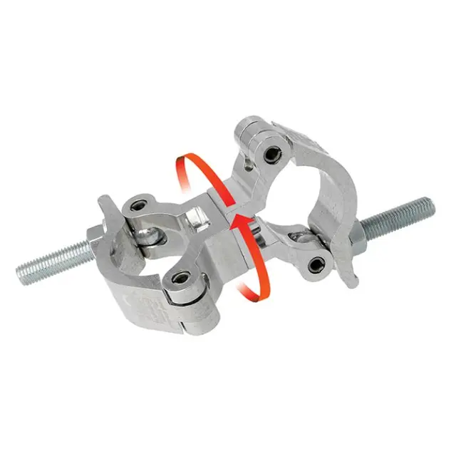 Doughty T58099 Slimline swivel coupler 48-51mm, 300kg Black 