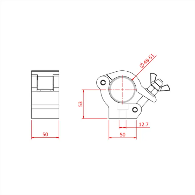 Doughty T58780 STANDARD SIDE ENTRY DOUGHTY CLAMP 