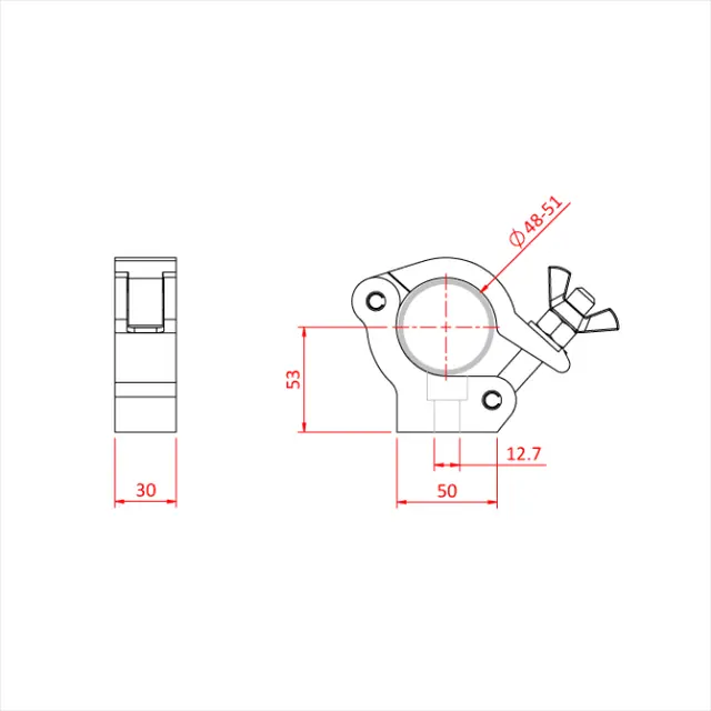 Doughty T58781 SLIMLINE SIDE ENTRY DOUGHTY CLAMP 
