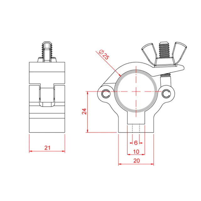 Doughty T58870 Atom Half Coupler Atom Half Coupler (To Suit 1") 