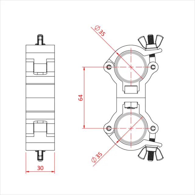 Doughty T5890501 Atom Swivel Coupler Atom Swivel Coupler (To Suit 35Mm) B. 