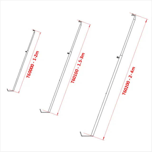 Doughty T60100 EXTENDING STAGE BRACE 1.5 - 3.0 metre 