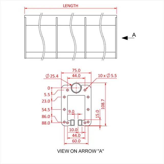 Doughty T63707 SIX TRACK 0.75 METRE STRAIGHT TRACK SECTION 