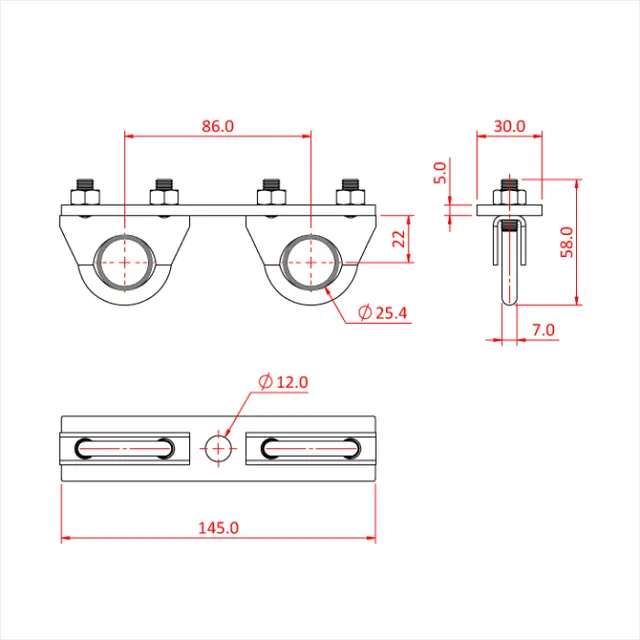 Doughty T63752 OVERLAP BRACKET 