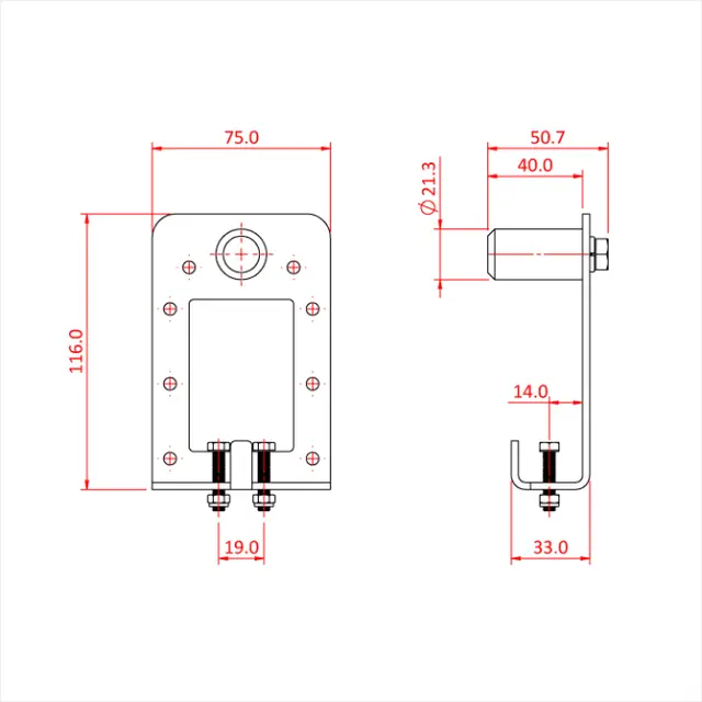 Doughty T63765 BOLT ON END PLATE 