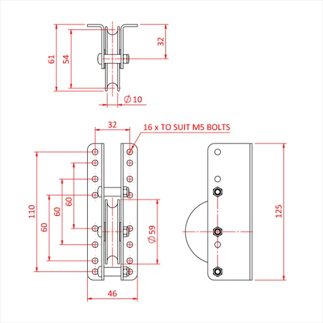 Doughty T63775 RETURN PULLEY 