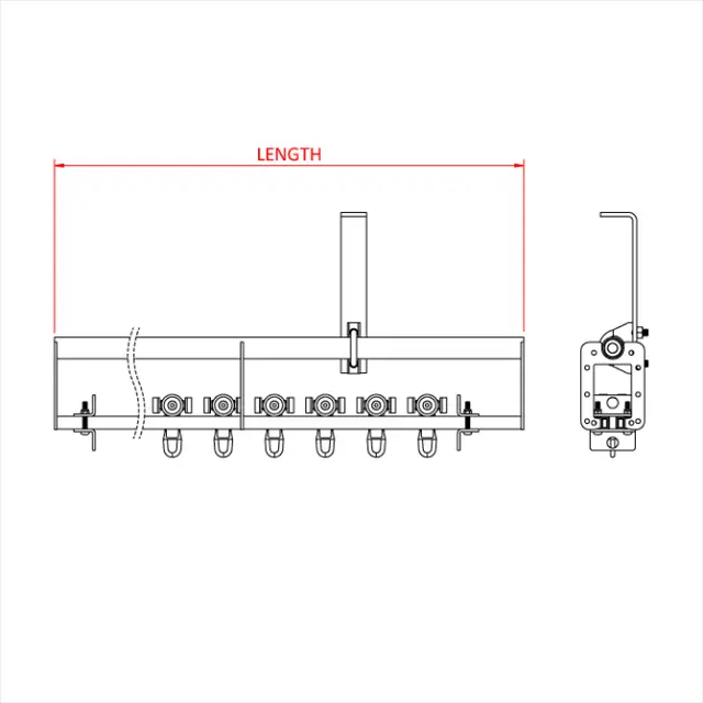 Doughty T63952 15.0M WALK ALONG SIX TRACK KIT 