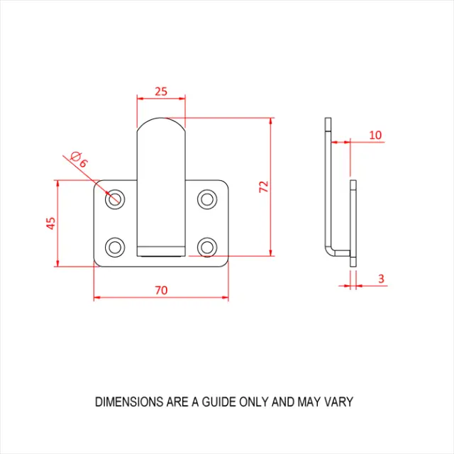Doughty T66200 PELMET CLIP 