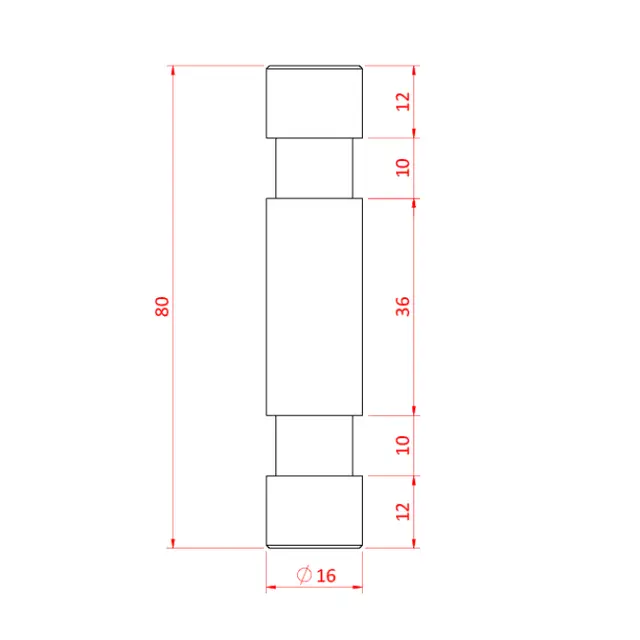 Doughty T73900 MINI SPIGOT (16mm) 