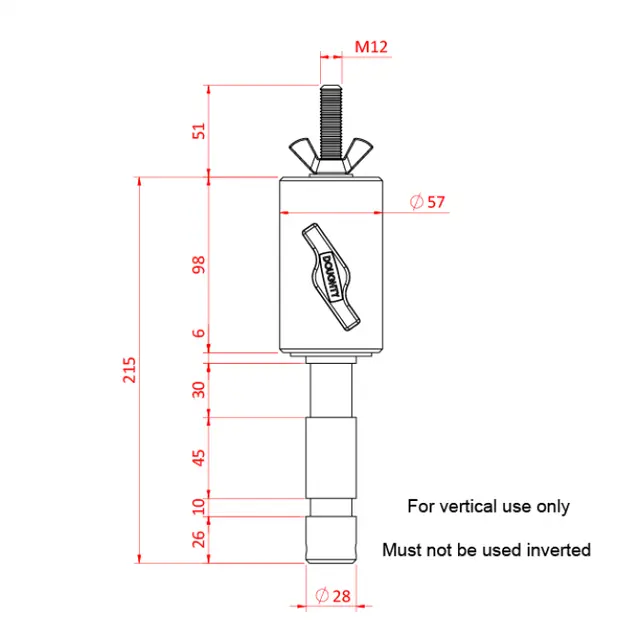 Doughty T74200 ROLLER RACE TV SPIGOT (EURO Spec.) 