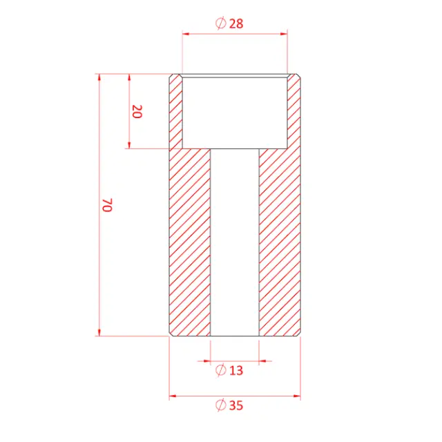 Doughty T74402 35MM SPEAKER SPIGOT MOUNT M12 