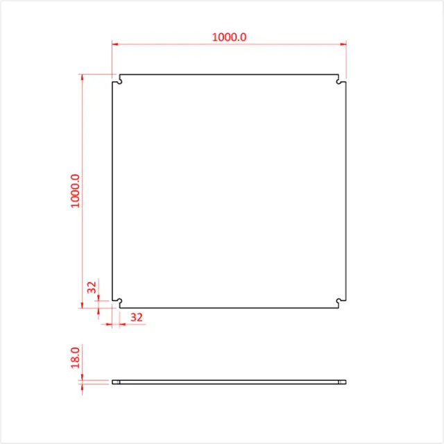 Doughty T76600 EASYDECK 1METRE SQUARE DECK PANEL 