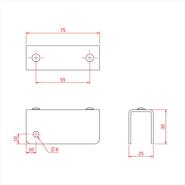 Doughty T77650 EASYDECK SUPPORT CHANNEL 