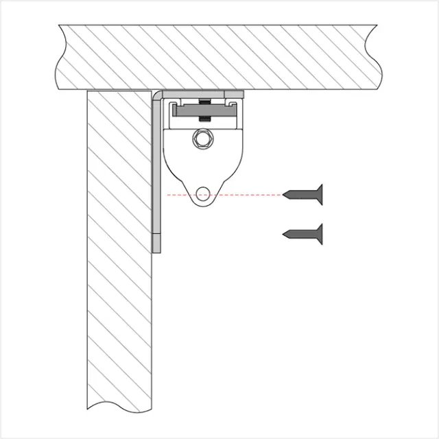Doughty T81170 DOUGHTY RAIL - WALL BRACKET 
