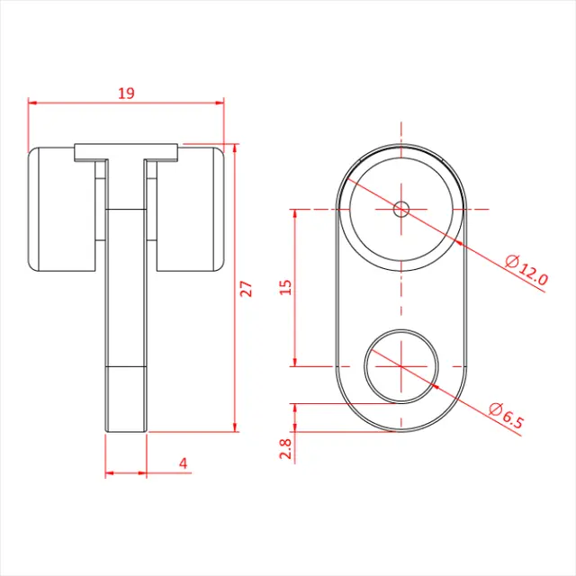 Doughty T81200 DOUGHTY RAIL - BALL RACED RUNNER 