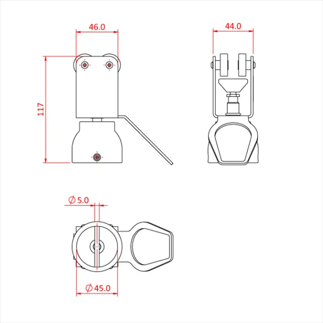 Doughty T84230 CUPPED CURTAIN BRAKE 