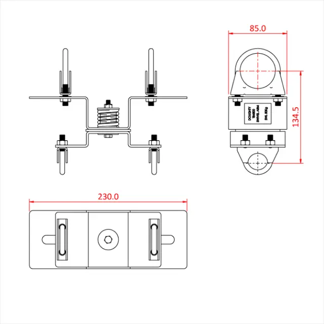 Doughty T84505 SWIVEL ARM - BARREL MOUNTED 