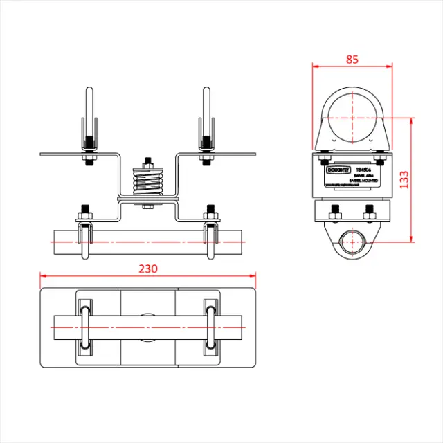 Doughty T84505 SWIVEL ARM - BARREL MOUNTED 